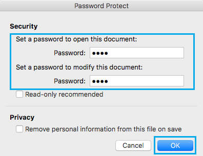 microsoft word mac prompt for credentials